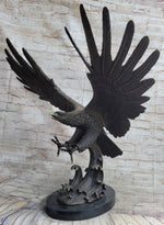Bronze Metal Eagle Statue Sculpture Garden Yard Original Casting 26