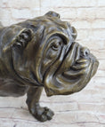 Load image into Gallery viewer, Signed Original Extra Large English Bulldog Dog Animal Bronze Sculpture Statue
