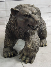 Bronze Metal Bear Figurine Sculpture Statue Handmade Art Figure