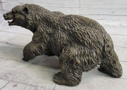 Bronze Metal Bear Figurine Sculpture Statue Handmade Art Figure