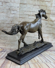 Galloping Horse Bronze Statue Sculpture Equestrian Art PJ Mene 15