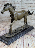 Galloping Horse Bronze Statue Sculpture Equestrian Art PJ Mene 15