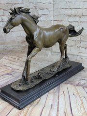 Galloping Horse Bronze Statue Sculpture Equestrian Art PJ Mene 15