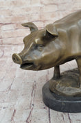 Load image into Gallery viewer, Signed Wild Pig bronze Sculpture Figure Art Deco Figurine Home Decor Decoration - Southlake Paws

