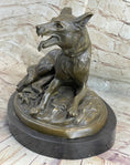 Load image into Gallery viewer, German Shepherd Dog Canine Bronze Art Sculpture Statue on Marble Base

