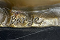 Load image into Gallery viewer, Bronze Pet Dog Sculpture Statue Figure on Marble Base Antoine Barye 8" x 13"
