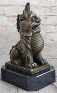 Load image into Gallery viewer, Vintage Fengshui Bronze Guardian Fu Foo Dogs Lion Door Leo Statue Lions Erte
