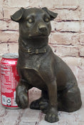 Load image into Gallery viewer, Handmade Bronze Jack Russell Terrier Puppy Dog Figurine Sculpture Signed Art Decor
