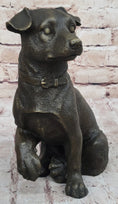 Load image into Gallery viewer, Handmade Bronze Jack Russell Terrier Puppy Dog Figurine Sculpture Signed Art Decor
