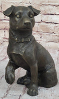 Load image into Gallery viewer, Handmade Bronze Jack Russell Terrier Puppy Dog Figurine Sculpture Signed Art Decor
