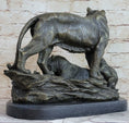 Load image into Gallery viewer, Hot Cast Bronze Tiger Family Statue Sculpture Decor Wildlife Art
