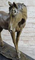 Load image into Gallery viewer, Show Horse Fine Bronze Mare Equine Art Sculpture Statue PJ Mene Equestrian Decor
