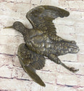 Load image into Gallery viewer, Vintage Cast Bronze Wall Hanging Bronze Bird Flying Eagle Sculpture Figure
