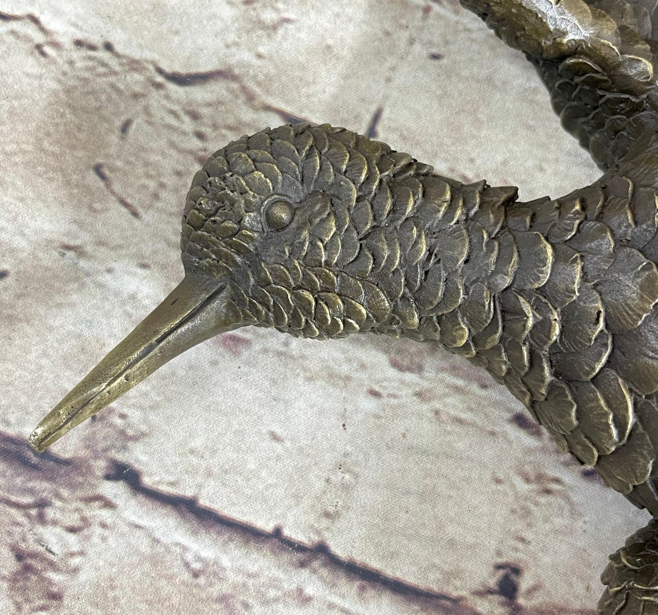 Vintage Cast Bronze Wall Hanging Bronze Bird Flying Eagle Sculpture Figure