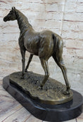 Load image into Gallery viewer, Abstract Modern Art Stallion Racing Horse Trophy Bronze Sculpture By Mene Figure
