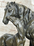 Load image into Gallery viewer, Horse & Foal Bronze Statue Sculpture Equestrian Stables Barn Decor Original Milo
