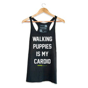 Walking Puppies is My Cardio | Racerback Tank