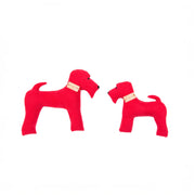 Orange cotton dog gift toy