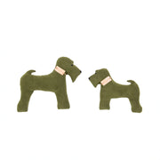 Green cotton dog gift toy