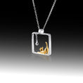 Load image into Gallery viewer, Queen of Purrs- Sterling Silver Pendant
