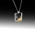 Load image into Gallery viewer, Queen of Purrs- Sterling Silver Pendant
