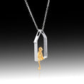 Load image into Gallery viewer, Purring Perch- Sterling Silver Pendant

