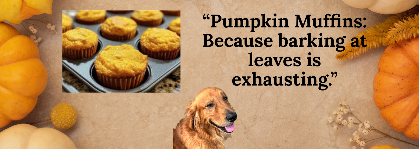 Organic Pumpkin Muffins for Dogs and
