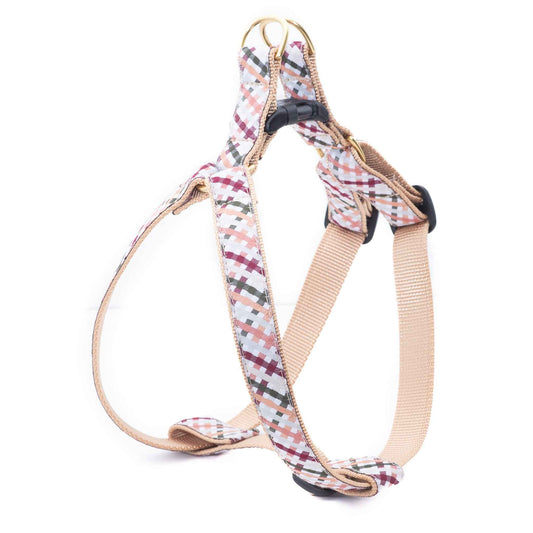 Wickford Gingham Dog Harness