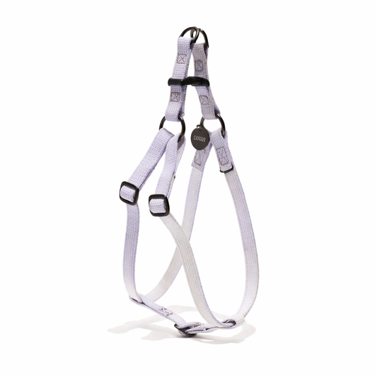 Found My Animal Wisteria Cotton Dog & Cat Harness – Matte Black Hardware, Adjustable, Durable & Stylish