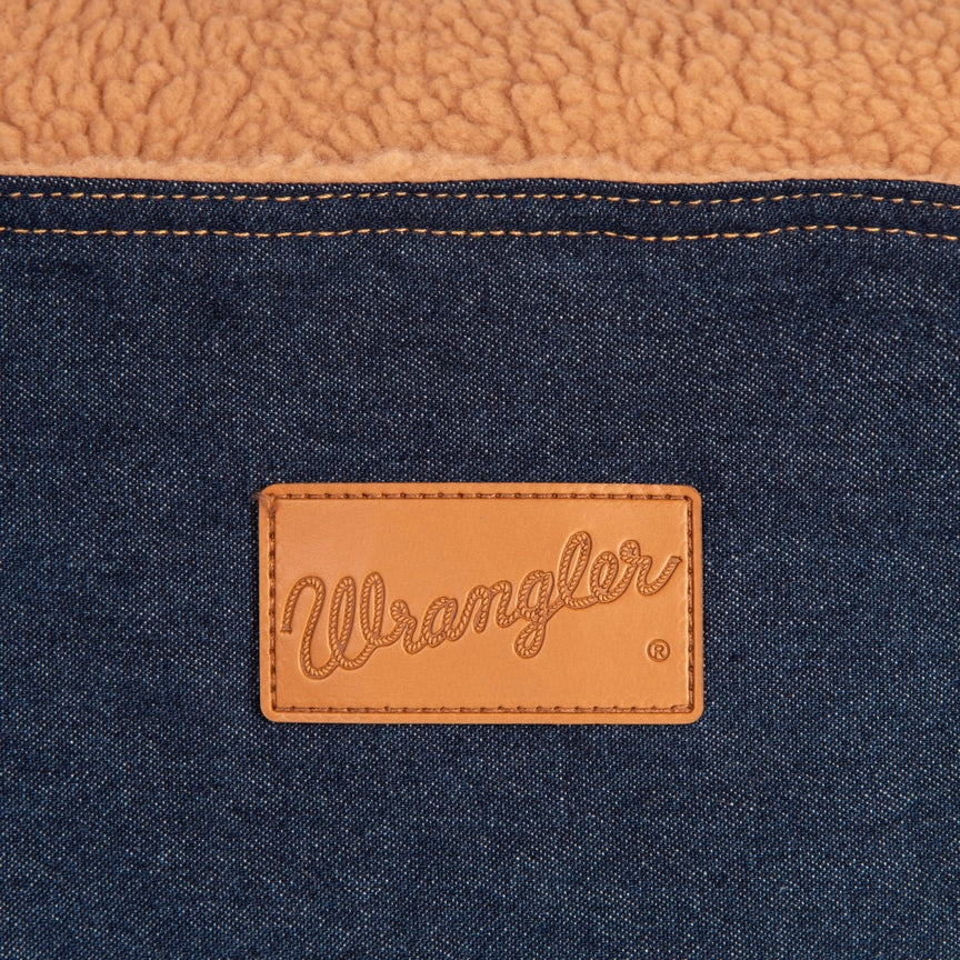 Wrangler® Denim Envelope Snuggle Bed Dark Blue
