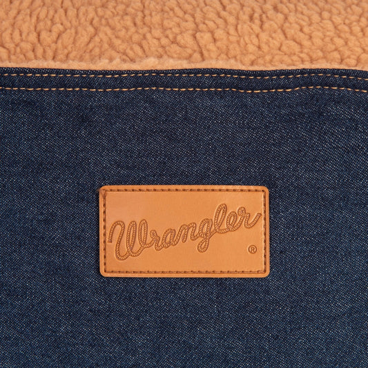 Wrangler® Denim Envelope Snuggle Bed Dark Blue