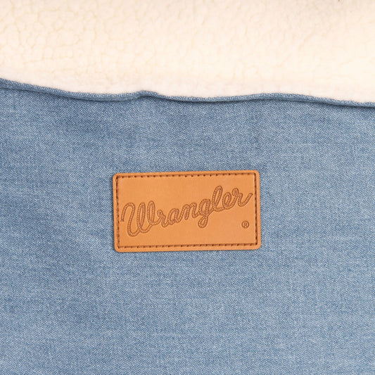 Wrangler® Denim Envelope Snuggle Bed Light Blue