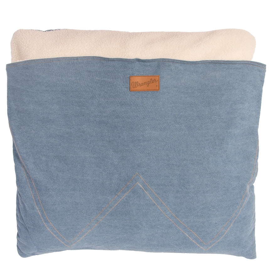 Wrangler® Denim Envelope Snuggle Bed Light Blue
