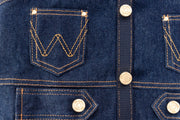 Wrangler Denim Vest Harness Dark Wash