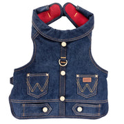 Wrangler Denim Vest Harness Dark Wash