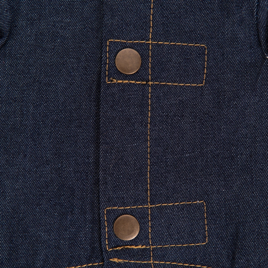 Wrangler® Pattern Yoke Denim Shirt – Dark Blue