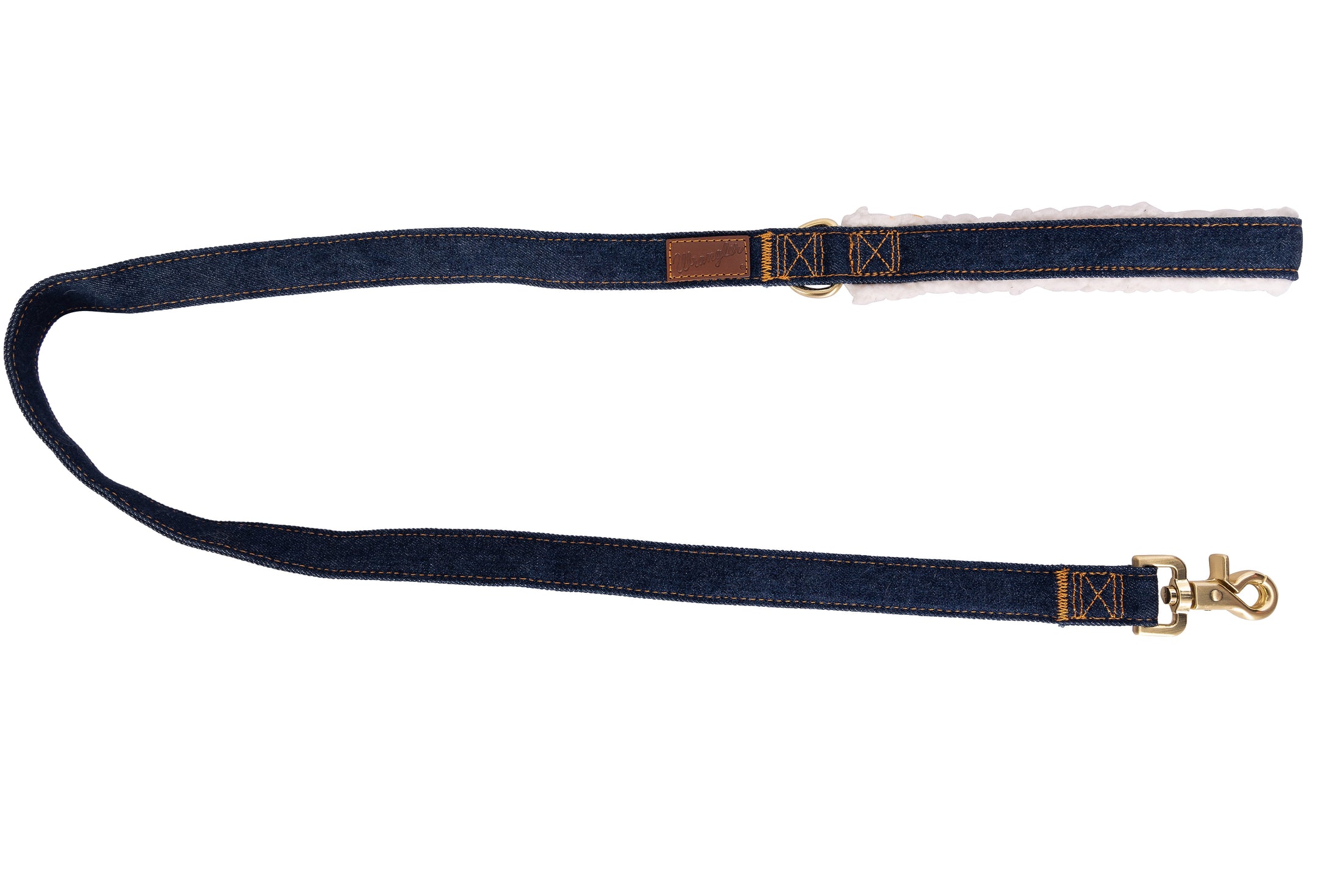 Wrangler® Denim and Sherpa Dog Lead – Dark Wash