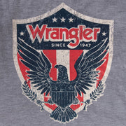 Wrangler® Logo Graphic Tee-Heather Grey