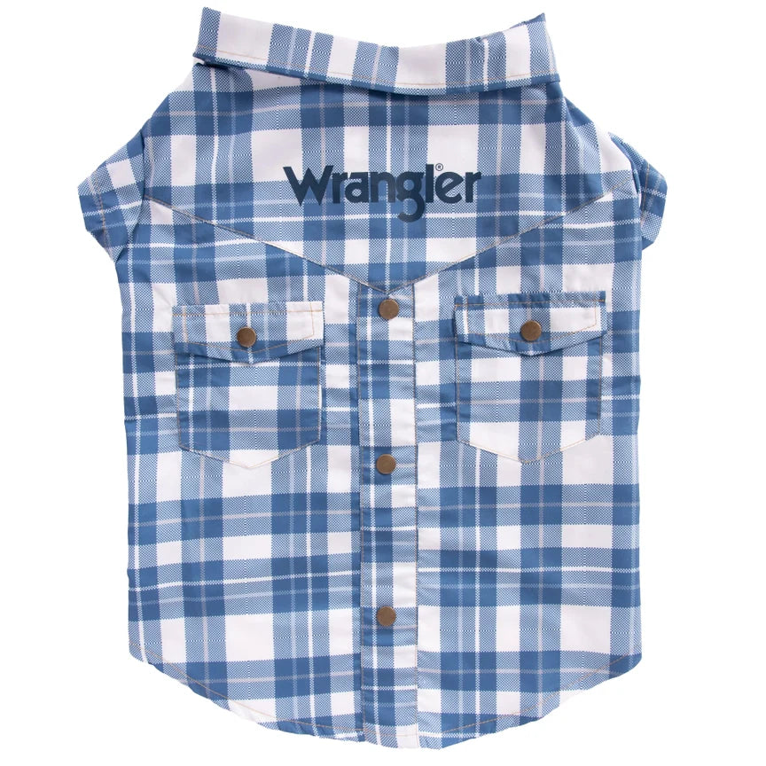 Wrangler® Plaid Snap Pocket Shirt – Blue Multi