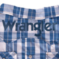 Load image into Gallery viewer, Wrangler® Plaid Snap Pocket Shirt – Blue Multi
