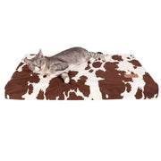 Wrangler® Reversible Cow Print Crate Mat – Dual‑Sided Comfort & Western Flair