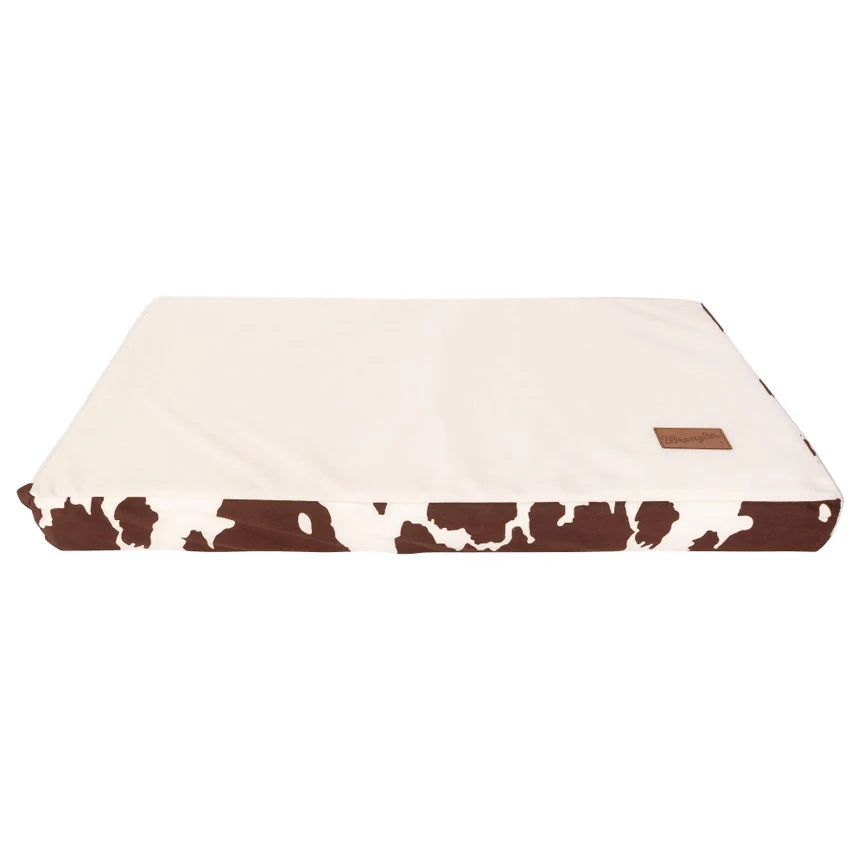 Wrangler® Reversible Cow Print Crate Mat – Dual‑Sided Comfort & Western Flair