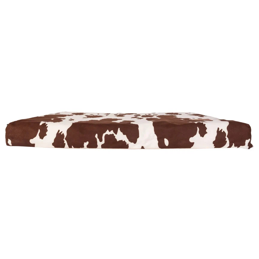 Wrangler® Reversible Cow Print Crate Mat – Dual‑Sided Comfort & Western Flair