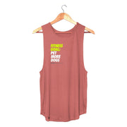 Fitness Goal | Dog Lover Sleeveless Tank | Gift for Dog Moms