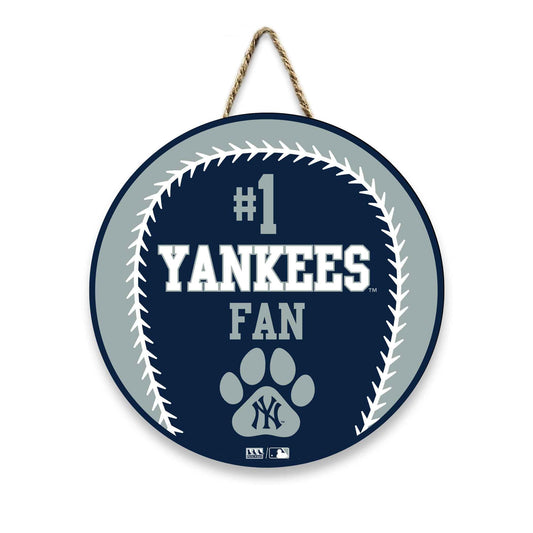 New York Yankees Baseball Shape Sign