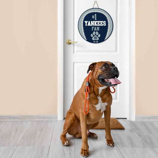 New York Yankees Baseball Shape Sign