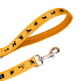 Load image into Gallery viewer, EcoBark Yellow Dog Leash- Padded Comfort Grip Padded Leash Dog Pattern - 4ft, 5ft, and 6ft Leash for Small and Medium Dogs

