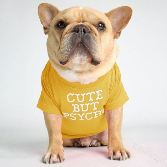 "Cute But Psycho" Dog T-Shirt