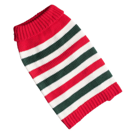 Up Country Yule Tide Stripe Sweater Pet Accessory