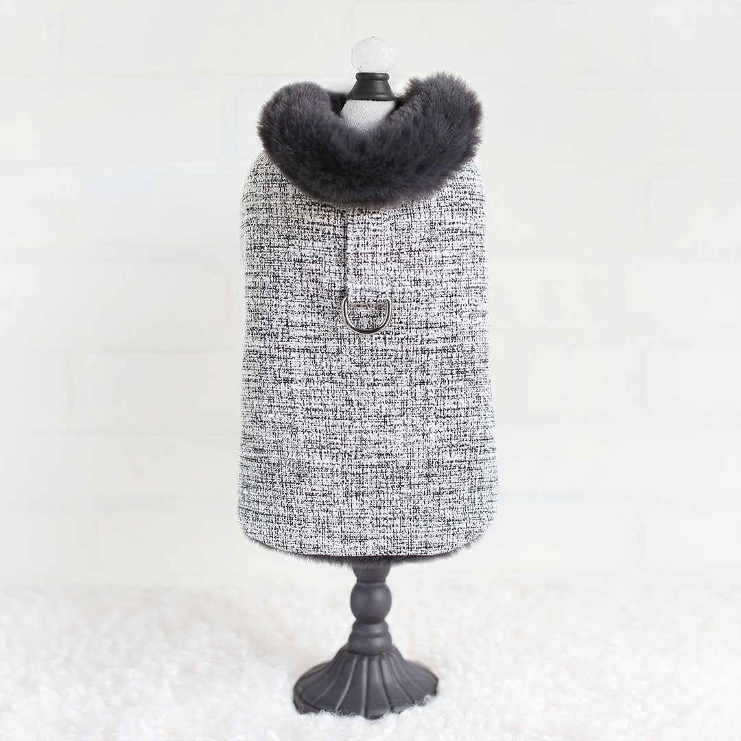 Zha Zha Dog Coat Faux Fur Handmade Coats - Designer Dog Harness from Southlake Paws